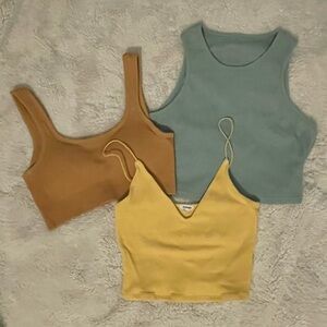 Bundle of Three Summer Colorful Tank Tops